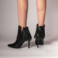 Black Tassel Ankle Boots - Greatonushoes