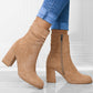 Zipper Ankle Boots - Greatonushoes