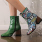 Color-Blocking Ankle Boots - Greatonushoes