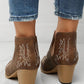 Women's Casual Daily Embroidery Slip On Boots - Greatonushoes
