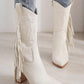 Tassel Cowgirl Boots - Greatonushoes