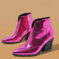 Metallic Ankle Boots - Greatonushoes