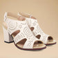 Hollow-out Chunky Sandals - Greatonushoes