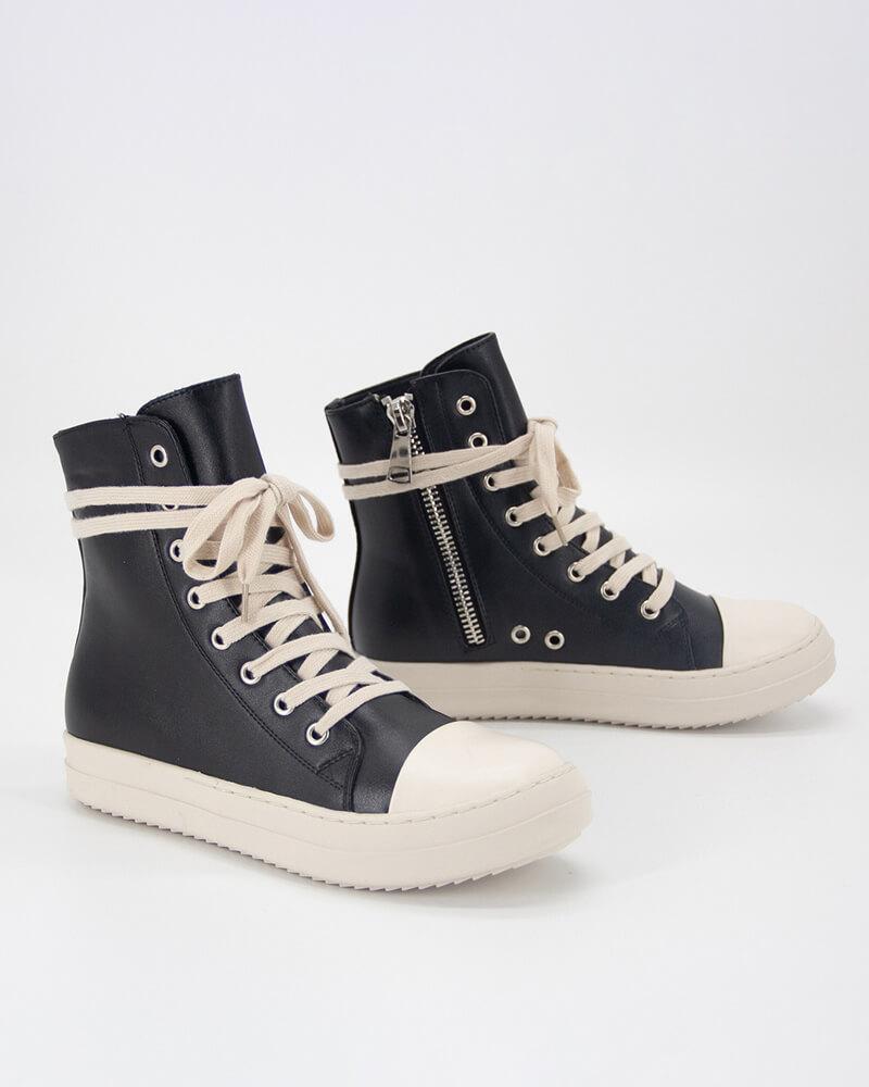 Lace-up Flat Sneakers - Greatonushoes