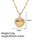 Women's Gold-plated LOVE Heart Pendant Necklace - Greatonushoes
