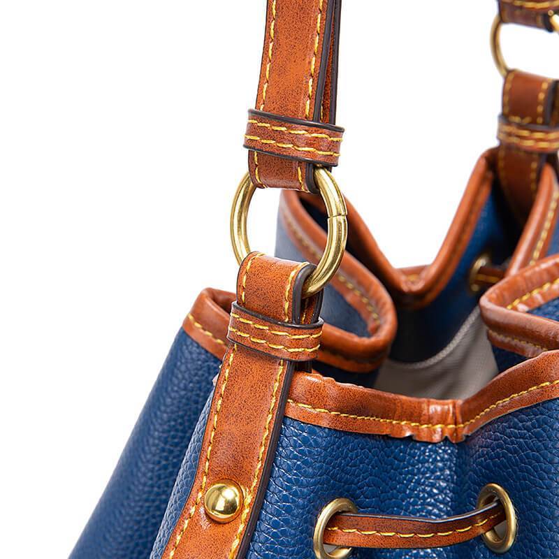 Women's Retro Lychee Grain Handbags - Greatonushoes