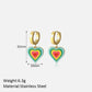 Rainbow Heart Earrings - Greatonushoes