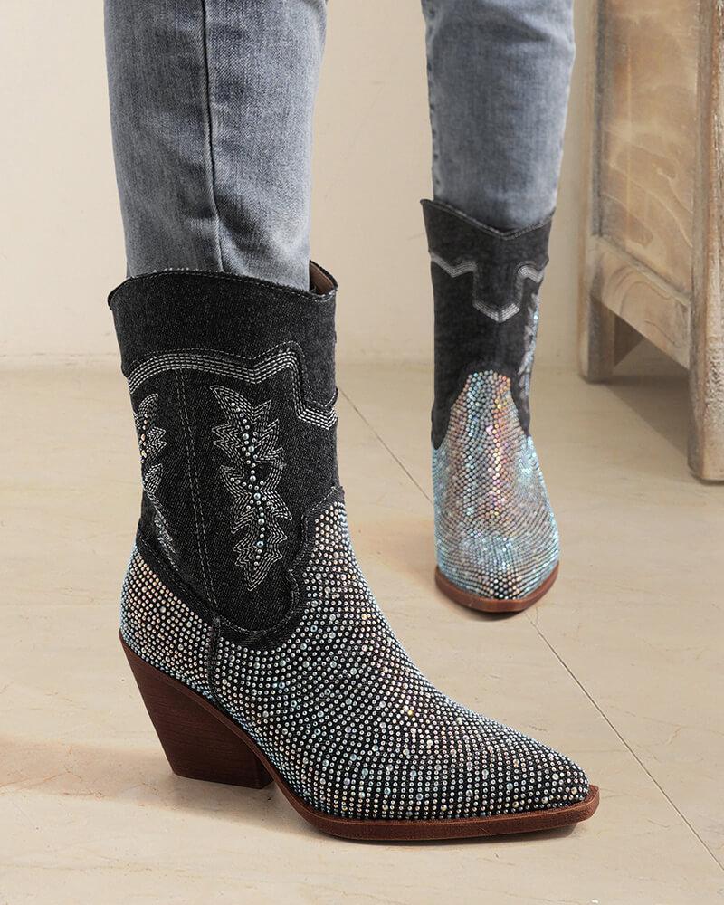 Rhinestone Cowboy Boots - Greatonushoes