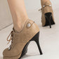 Women's Fashion Web celebrity style Rivet Heels - Greatonushoes