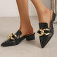 Women's Casual Daily Chic Chain Pointed Toe Flats - Greatonushoes