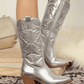 Women's Fashion Web celebrity style Soild Color Zipper Boots - Greatonushoes