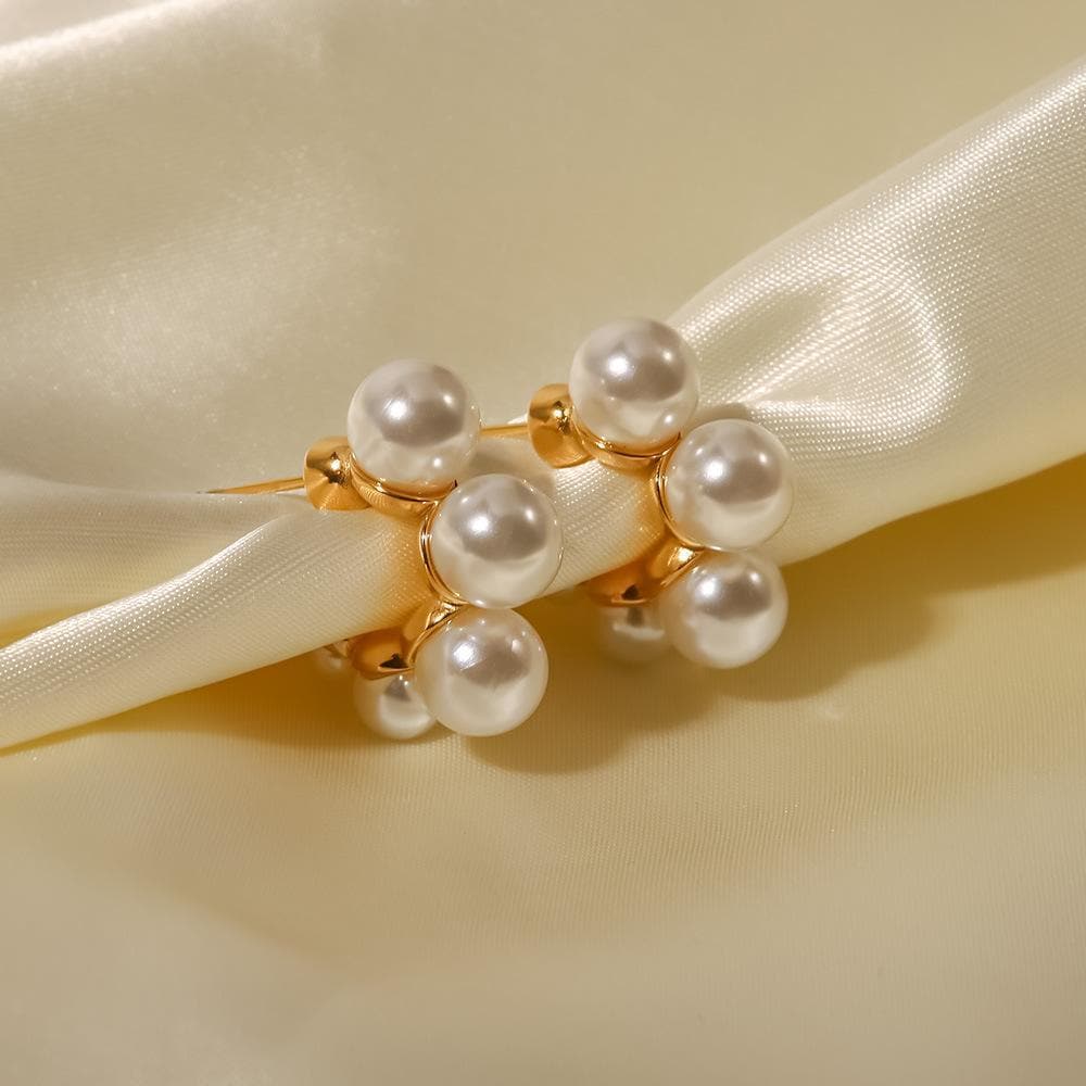 Women's Fashion Elegant Pearl Earrings - Greatonushoes