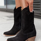 Women's Elegant Simple Split Joint Zipper Flat Boots - Greatonushoes