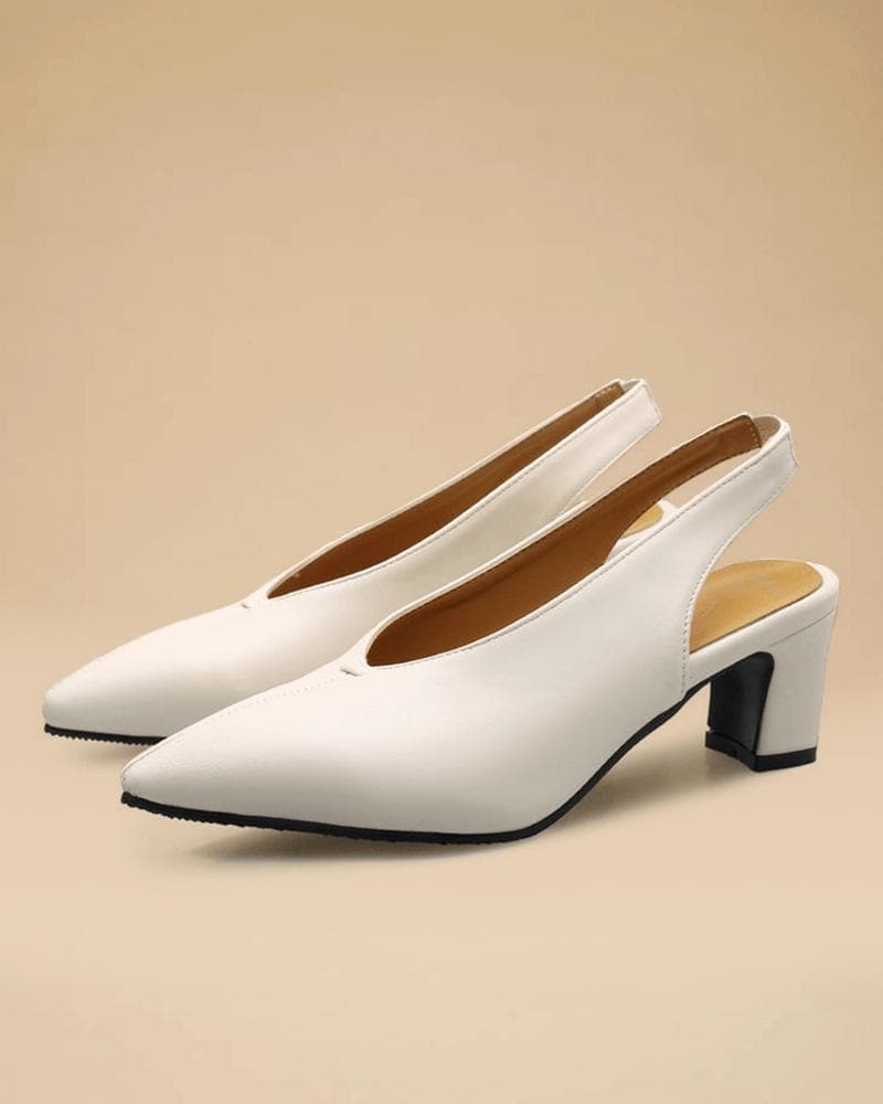 Women's Elegant Daily Pointed Toe Gore Heels - Greatonushoes
