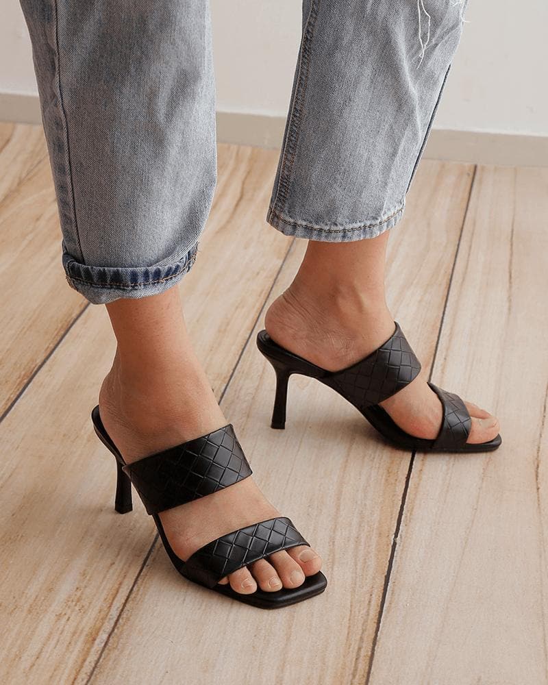 Women's Elagant Slip On Stiletto Heel Sandals - Greatonushoes