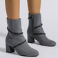 Women's Casual Daily Rhinestone Zipper Boots - Greatonushoes