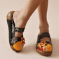 Women's Comfy Soft Daily Print Platform Heel Sandals - Greatonushoes