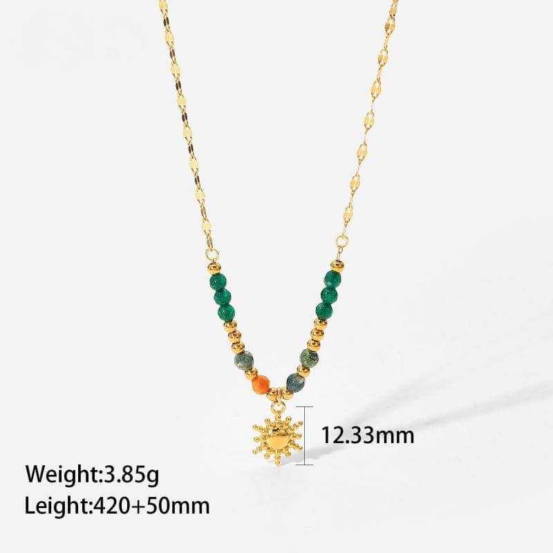 Women's Fashion  Sun Pendant Necklace - Greatonushoes