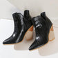 Women's Fashion Somple Pointed Toe Slip On Boots - Greatonushoes