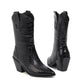 Women's Fashion Soild Color Pointed Toe Boots - Greatonushoes