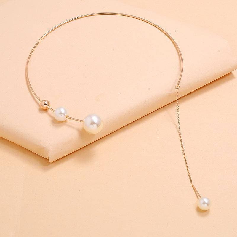 Women's Faux Pearl Tassels Necklaces - Greatonushoes