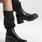 Women's Fashion Chunky Heeled Thick-soled Boots - Greatonushoes