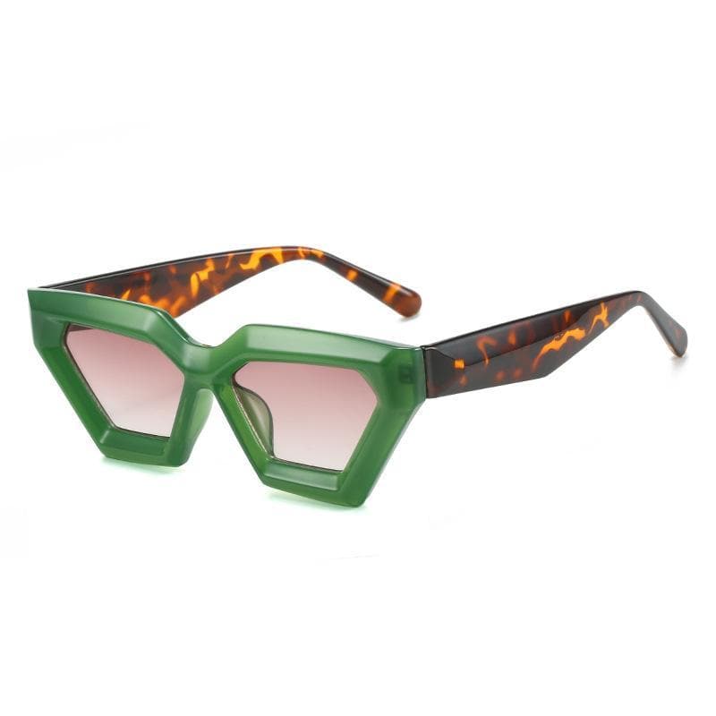 Women's Rhombus Thick Fashion Cat Eye Glasses - Greatonushoes