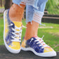 Women's Fashion Casual Comfy Tie-dye Flat Lace-up Sneaker - Greatonushoes
