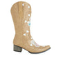 Women's Fashion Embroidery Chunky Heel Cowboy Boots - Greatonushoes