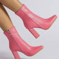 Women's Fashion Web celebrity style Zipper High Heel Boots - Greatonushoes