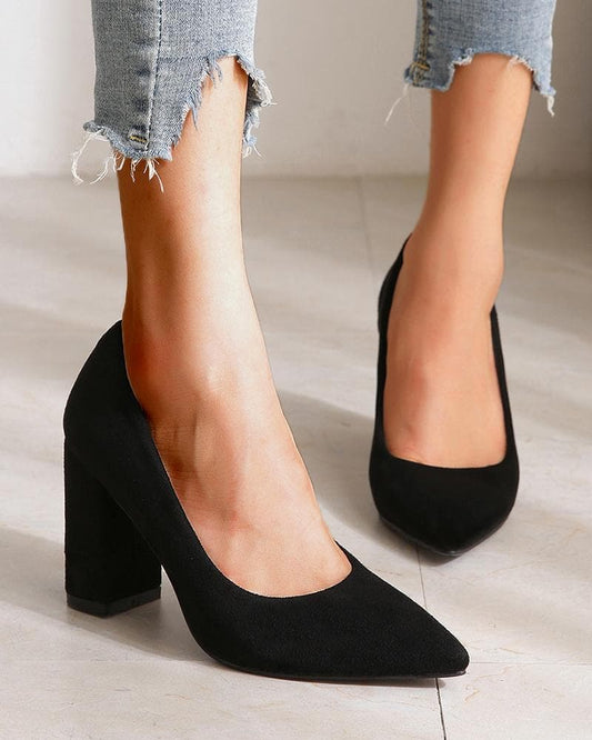 Women's Casual Daily Pointed Toe Heels - Greatonushoes