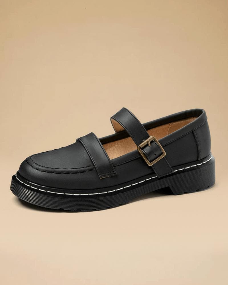 Women's Casual Daily Adjusting Buckle Flats - Greatonushoes