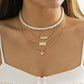 Women's Faux Pearl Chain Heart Pendant Necklaces - Greatonushoes