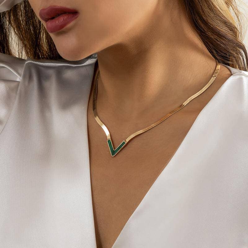 Women's Simple V-shaped Necklaces - Greatonushoes