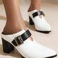 Women's Elegant Daily Color-Blocking Heels (two ways to wear) - Greatonushoes