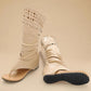 Women's Casual Bohemia Hollow-out Zipper Sandals - Greatonushoes