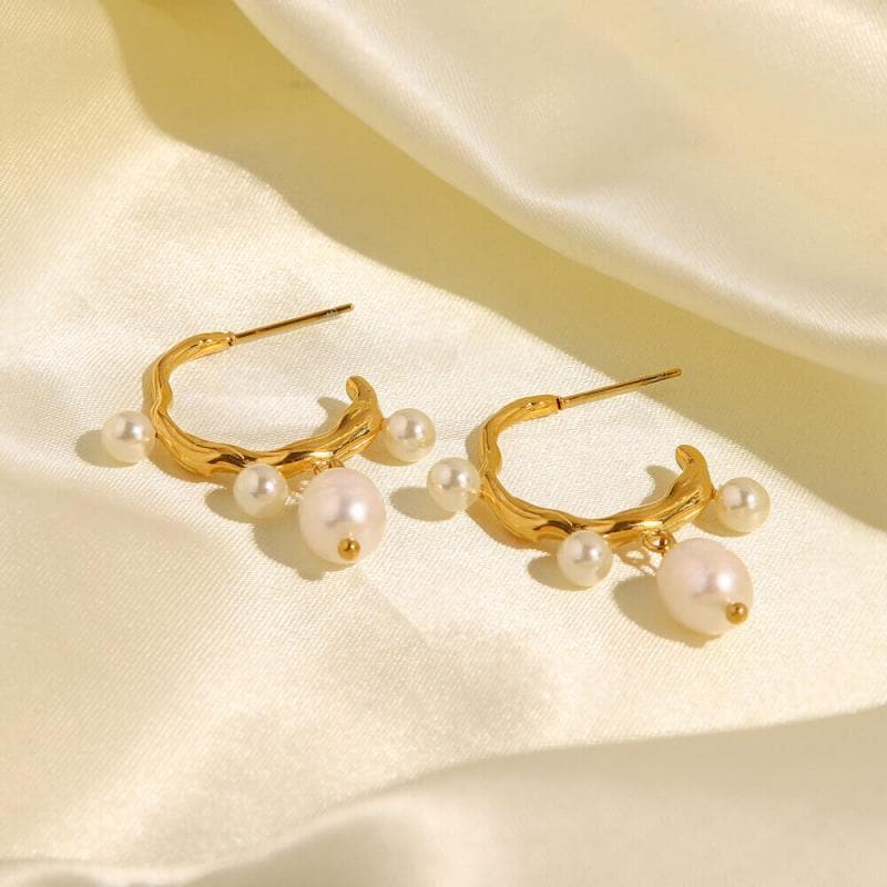 Women's Pearl Dangle Earrings - Greatonushoes