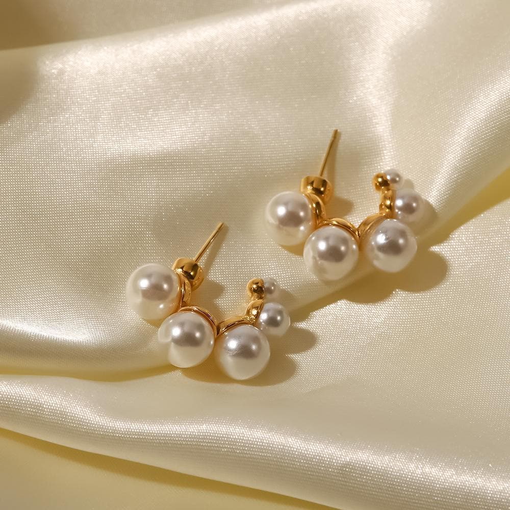 Women's Fashion Elegant Pearl Earrings - Greatonushoes