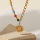 Women's  Colorful Stone Necklace - Greatonushoes