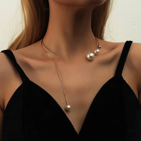 Women's Faux Pearl Tassels Necklaces - Greatonushoes