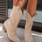 Women's Elegant Simple Split Joint Zipper Flat Boots - Greatonushoes