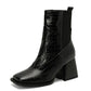Women's Fashion Casual Slip On Ankle Boots - Greatonushoes