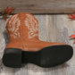 Women's Casual Retro Daily Floral Embroidery Boots - Greatonushoes