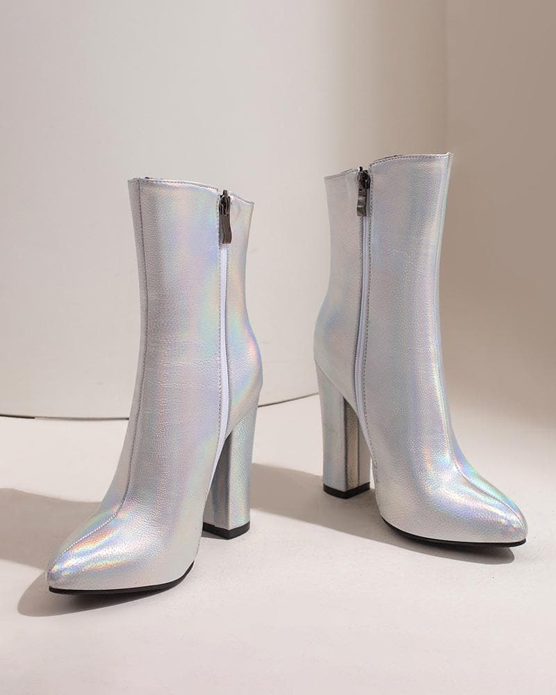 Women's Fashion Web celebrity style Zipper Boots - Greatonushoes