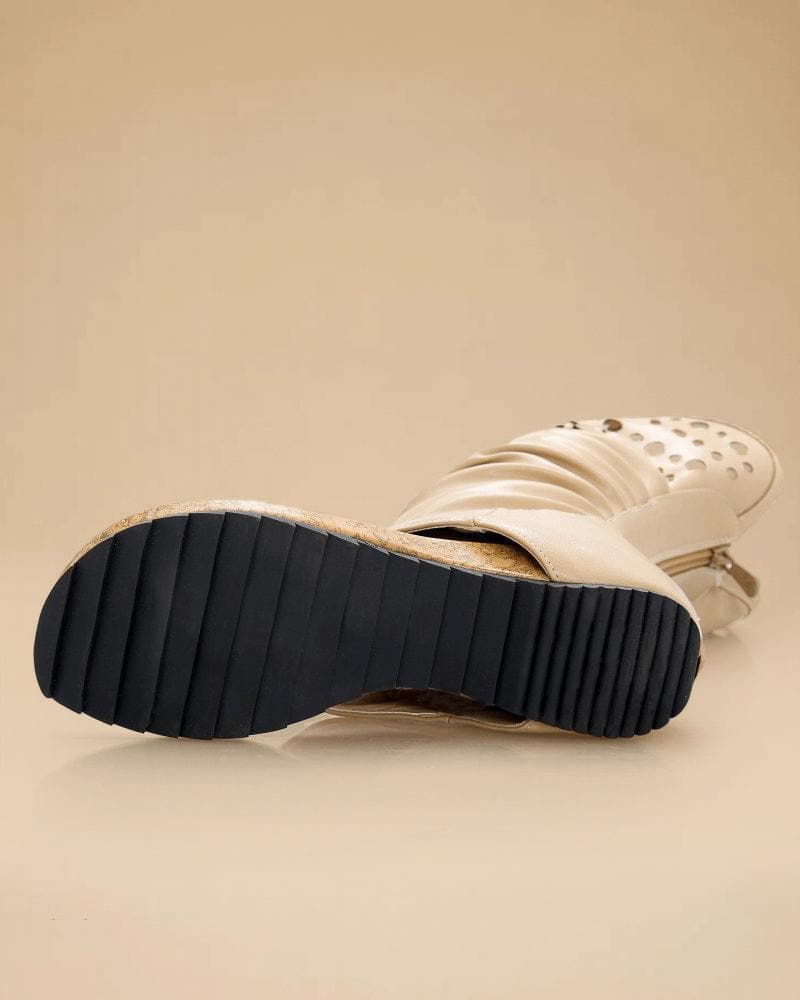 Women's Casual Bohemia Hollow-out Zipper Sandals - Greatonushoes