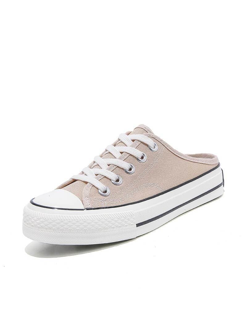 Women's Fashion Daily Solid Color Slip On Canvas Sneakers - Greatonushoes