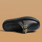 Women's Casual Soft Chic Chain Flat Slippers - Greatonushoes