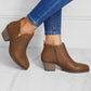 Women's Retro Casual Zipper Ankle Boots - Greatonushoes
