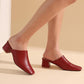 Women's Casual Daily Chunky Heel Clogs - Greatonushoes