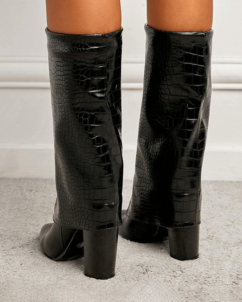 Women's Elegant Simple Slip On Boots - Greatonushoes